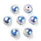 Placage uv perles acryliques irisées arc-en-ciel OACR-F004-09G-2
