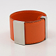 Wide Leather Bracelets BJEW-D029-7-1
