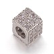 Perles de cubes zircone en laiton  ZIRC-K070-14-3