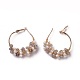 (vente d'usine de fêtes de bijoux) boucles d'oreilles en perles de perles EJEW-L218-11G-2