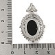 Латунные микропаве прозрачные подвески с фианитом KK-N254-103P-3
