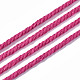 コットン糸  マクラメコード  装飾的な糸のスレッド  DIYの工芸品について  ギフトラッピングとジュエリー作り  カメリア  3mm  約109.36ヤード（100m）/ロール OCOR-WH0032-44A-07-3
