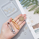 SUNNYCLUE 1 Box 2Pcs 2 Color U Hook Key Loop Pocket Clip for Men Fish Hook Keychain Belt Clip for Keys Simple Keychain Clip with 20Pcs Brass Jump Rings Wallet Chain Accessory Color in Platinum Golden AJEW-SC0001-39B-3