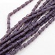 Opaque Solid Color Crystal Glass Faceted Cone Beads Strands GLAA-F023-A02-2