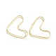 Brass Stud Earrings EJEW-L234-21G-1