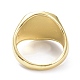 かざぐるま模様合金エナメルフィンガー指輪  ライトゴールド  オレンジ  3.5~16.5mm  usサイズ7 1/4(17.5mm) RJEW-Z008-15LG-E-3
