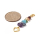Décoration de pendentif en perles de pierres précieuses mélangées naturelles HJEW-JM00923-4