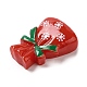 クリスマステーマ不透明樹脂カボション  ジュエリー作りのための  バッグ  25.5x19x8mm RESI-E043-01J-3