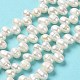 Fili di perle di perle d'acqua dolce coltivate naturali PEAR-J007-50-2