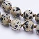 Natural Dalmatian Jasper Beaded Necklaces NJEW-P202-36-A33-2
