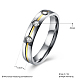 Regali di san valentino anelli per coppia in acciaio al titanio con zirconi cubici per donna RJEW-BB16490-9P-3