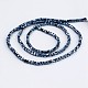 Electroplate Glass Beads Strands EGLA-F121-FP01-2