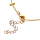 Messing Twisted Chain Bordsteinkette Halsketten NJEW-JN03092-03-3