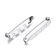201 Stainless Steel Brooch Pin Back Safety Catch Bar Pins STAS-S117-022D-4