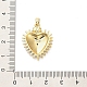 Латунные микро проложить кубического циркония подвески KK-M314-09G-03-3