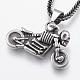 304 Stainless Steel Pendant Necklaces NJEW-G308-17AS-2