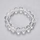 Quartz naturel bracelets extensibles de perles de cristal BJEW-Q692-46-8mm-1