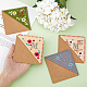 HOBBIESAY 4 Styles Square Non-Woven Felt Embroidery Corner Bookmarks Season Theme Flower Book Open Holders Letter M Triangle Corner Cloth Page Markers for School Office Supplies FIND-HY0002-47A-3
