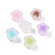 Rubberized Style Transparent Acrylic Beads OACR-C001-10-1