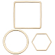 Beebeecraft 30Pcs 3 Style Linking Rings for Jewelry Making KK-BBC0001-90-1