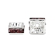 Messing Strass Zwischen perlen&nbsp;RSB074NF-17S-4