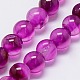 Natural Agate Round Beads Strand G-L089-6mm-04-2