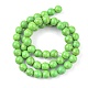 Chapelets de perles en turquoise synthétique TURQ-G106-8mm-02B-3