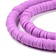 Handmade Polymer Clay Beads Strands CLAY-R089-6mm-Q061-3