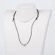 Cowhide Leather Cord Necklace Making NJEW-JN01692-1