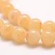 Miele naturale perle di giada fili G-E380-05-6mm-3