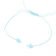 Verstellbarer Nylonfaden geflochtene Perlen Armbänder BJEW-JB05579-02-3