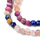Natural & Synthetic Mixed Gemstone Beads Strands G-D080-A01-03-11-3