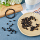 SUPERFINDINGS 400Pcs 2 Styles Natural Ebony Wood Beads Round Black Wooden Beads 6/8mm Bead Charms for Jewelry Making DIY Handmade Craft WOOD-FH0001-99-3