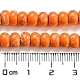 Hebras de cuentas teñidas de jaspe imperial sintético. G-D077-E01-02F-5