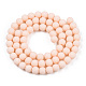 Chapelets de perles en verre opaques GLAA-T032-P6mm-MD09-3