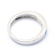 合成オパール指環指輪  真鍮パーツ  長持ちメッキ  ミックスカラー  プラチナ  usサイズ7 1/4(17.5mm) RJEW-O026-04P-4