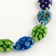 Handmade Millefiori Glass Beads Strands X-LK-R004-08-1