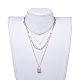 Double Layer Necklaces & Chain Necklaces Sets NJEW-JN02753-5