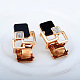 Real Gold Plated Alloy Austrian Crystal Geometric Stud Earrings EJEW-DD0001-34A-2