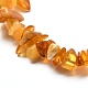 Ensemble de bracelets extensibles en perles d'ambre naturel pour parent et enfant BJEW-JB06819-5