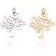 UNICRAFTALE 12pcs 304 Stainless Steel Tree of Life Pattern Pendants Mixed Color Charms 2.5mm Small Hole Pendant Metal Material Charm for DIY Bracelet Necklace Jewelry Making Craft 20.5x20x1mm STAS-UN0001-02-6