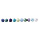 10 Farben 1 Box 6 mm 500 Stück mehrfarbige Glasperlen runde Perlen winzige Satinglanz lose Perlensortiment Mischungslos für die Schmuckherstellung HY-PH0004-6mm-03-B-7