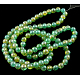 Two Tone Round Crackle Glass Beads Strands X-GGC10MM032Y-L-2