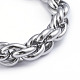 Bracelets avec chaîne de corde en 304 acier inoxydable BJEW-L673-003-P-2