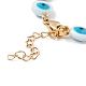 304 bracelets en perles de coquillage en acier inoxydable et émail BJEW-C015-20G-01-3