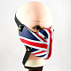 Cubierta bucal con patrón de bandera nacional del Reino Unido de cuero pu punk AJEW-O015-03-5