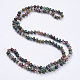 Agate indienne naturelle perlée multi-usage colliers / bracelets wrap X-NJEW-K095-A10-1