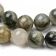 Natürlichen grünen Rutilquarz Perlen Stränge G-Q462-61-8mm-2