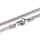 304 Stainless Steel Lantern Chain Necklaces NJEW-F195-21-P-1