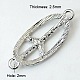 Mixed Alloy Grade A Rhinestone Oval Links X-RB-C1305-M-3